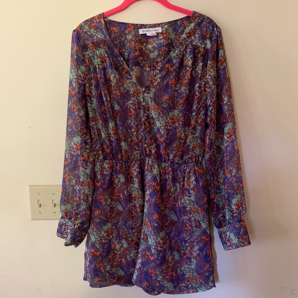 BCBGEneration floral romper